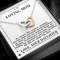 To Mom - My Way Back To Your Arms - Interlocking Hearts Necklace - From Daughter