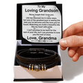 To  My Grandson- Life Has Blessed Me In Many Ways- Love You Forever Bracelet From Grandma