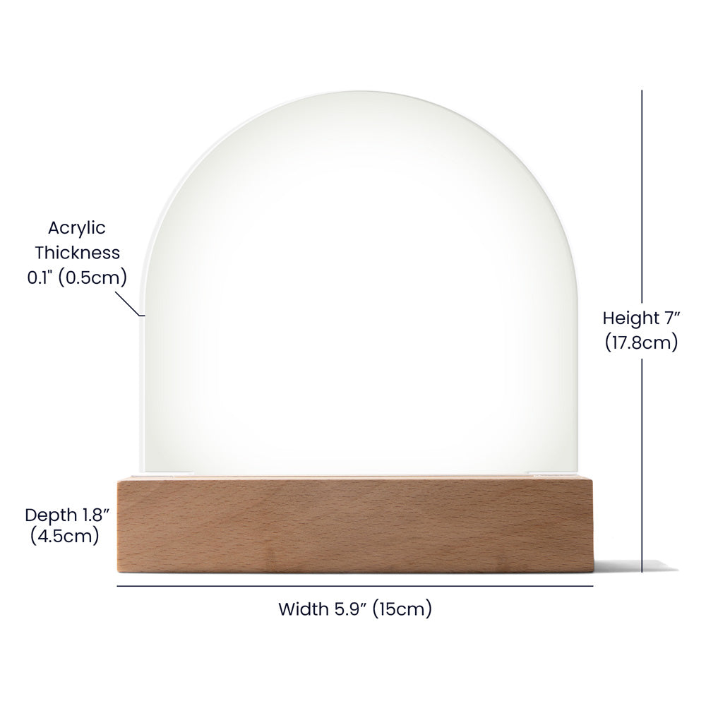 To My Granddaughter In Law If I Could Give You One Thing Personalised Acrylic Dome Plaque From Bonus Grandma