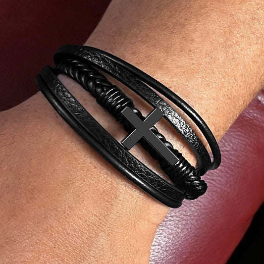 You Are My Hero Forever Grandpa's Cross Bracelet From Grandson