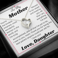 To Mom - You Are Kind Forever Love Necklace - From Daughter
